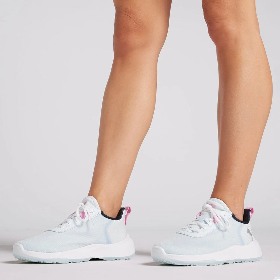 Puma Ladies Fusion Crush Sport Spikeless Golf Shoes - Blue/Pink
