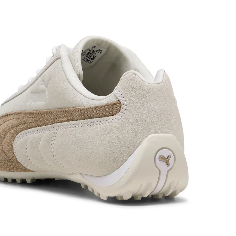 Puma Ladies Speedcat G Spikeless Golf Shoes - White/Coffee
