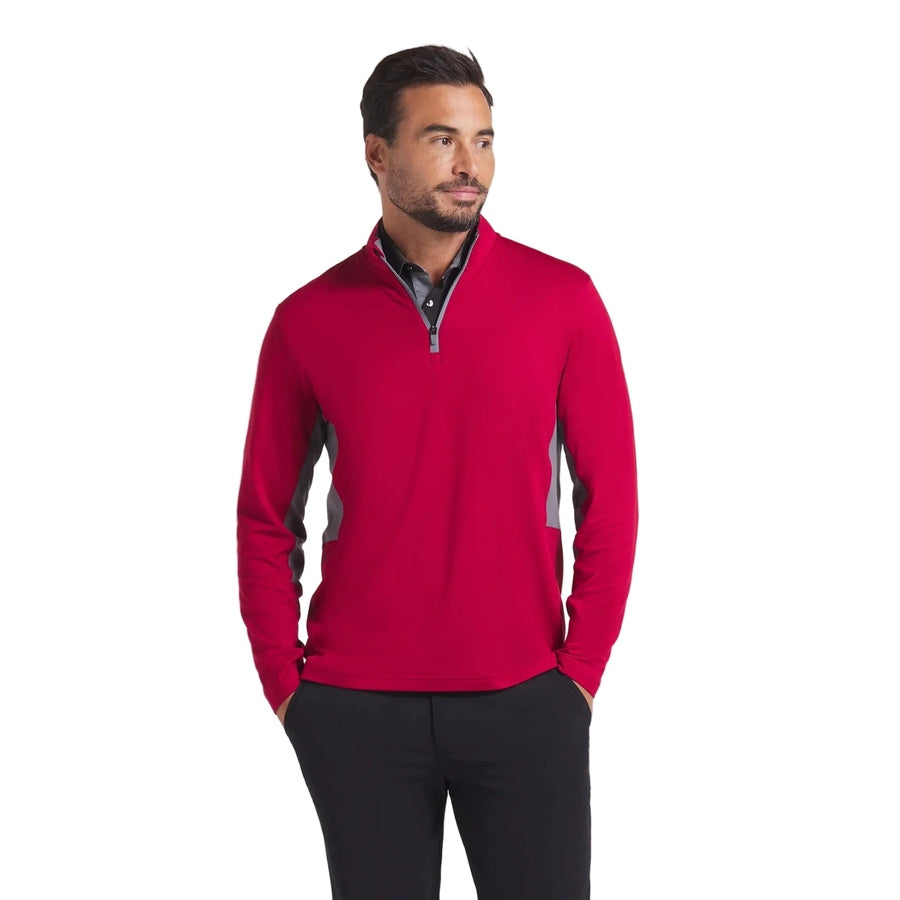 Puma Pure 2.0 1/4 Zip Golf Pullover - Red