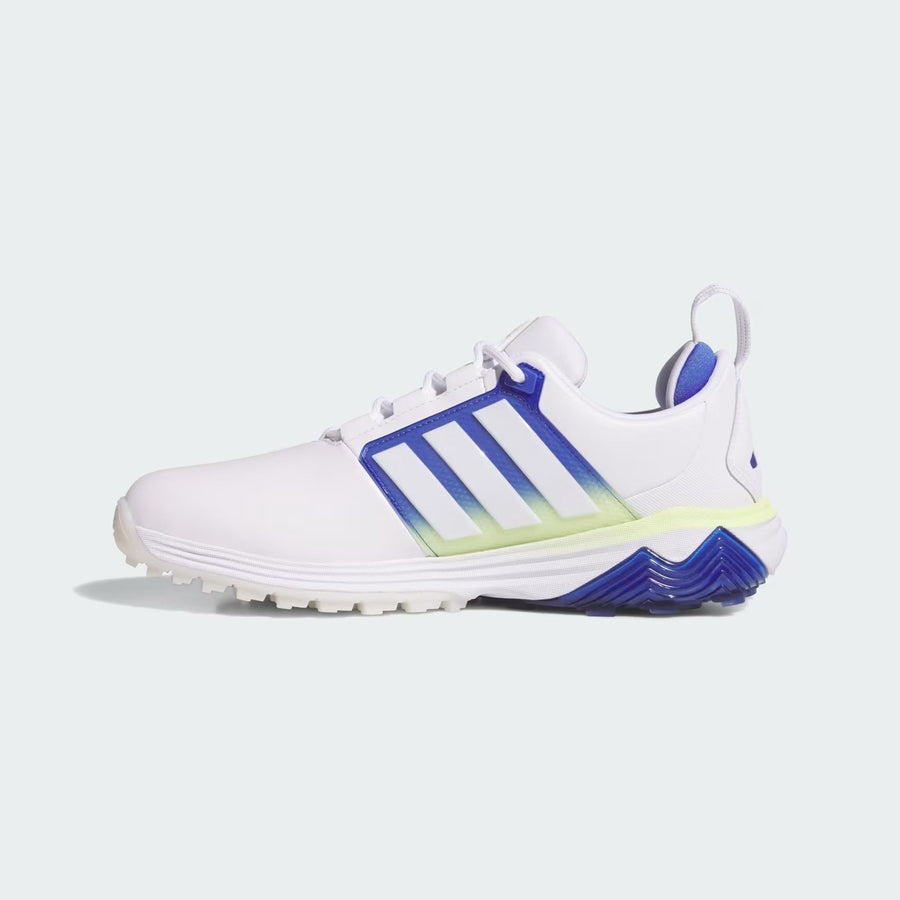 Adidas Adipower 26 Chaussures de golf sans crampons - Blanc/Bleu/Vert