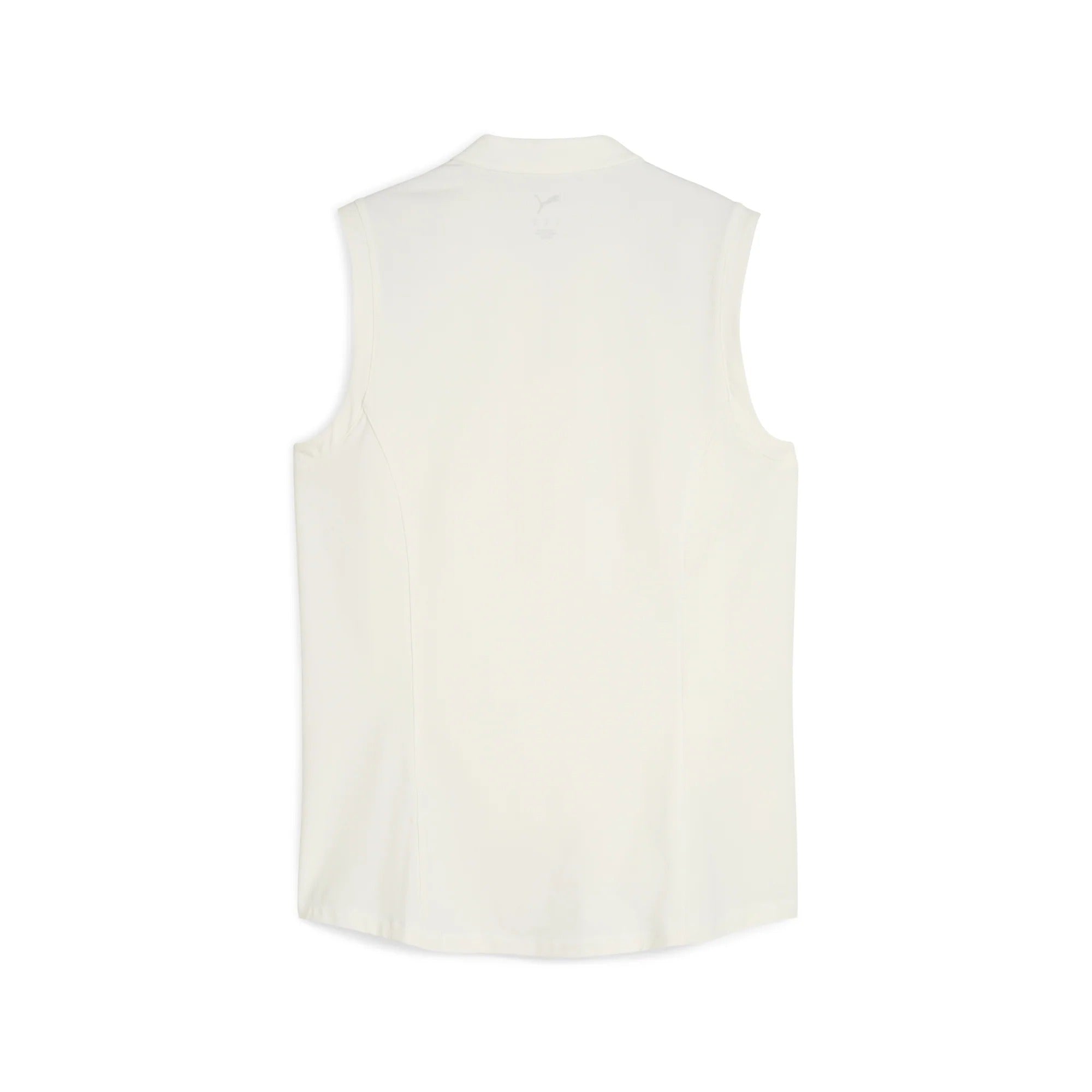 Puma Ladies Aerlon Mock Sleeveless Golf Polo - White