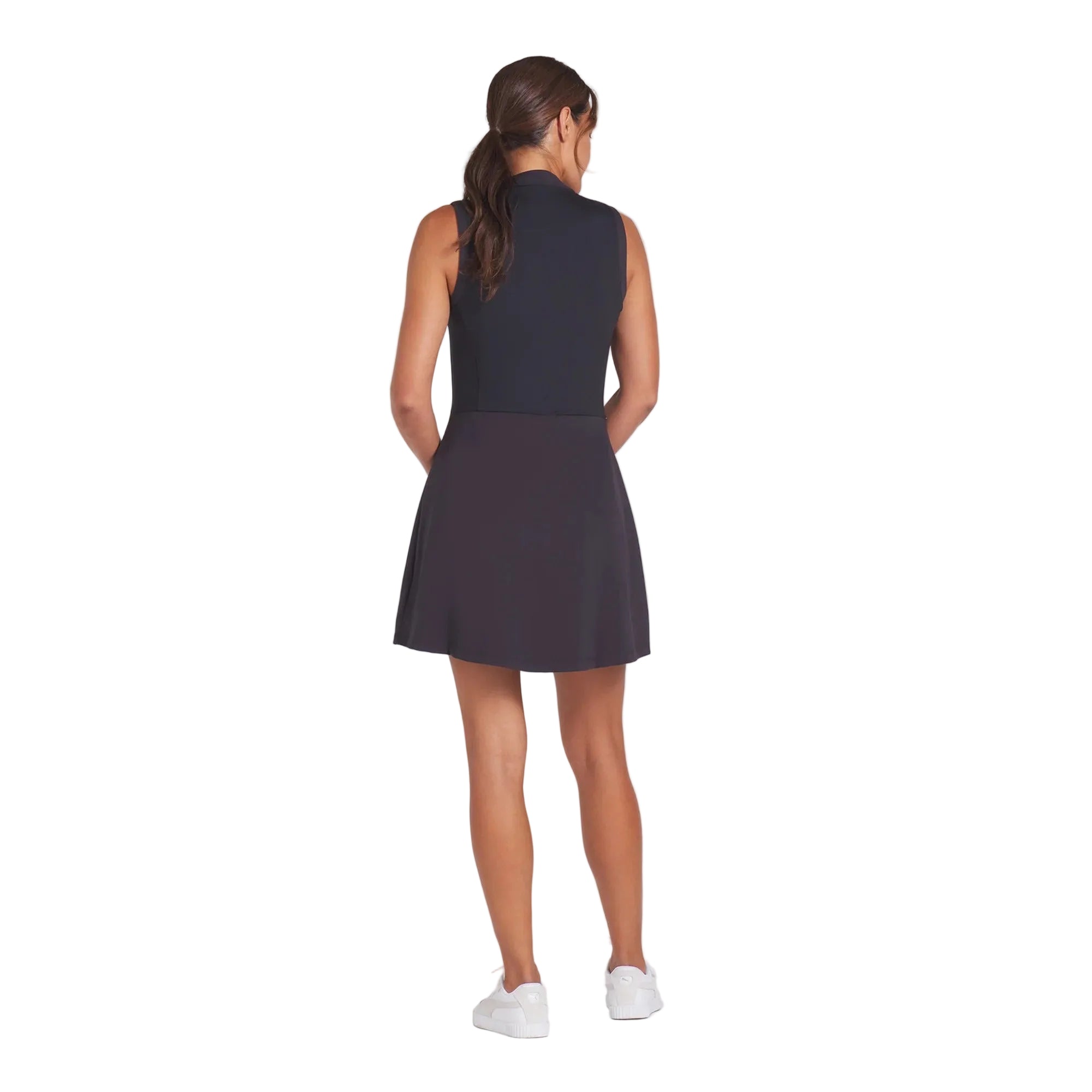 Puma Ladies Aerlon Mock Sleeveless Golf Dress - Black