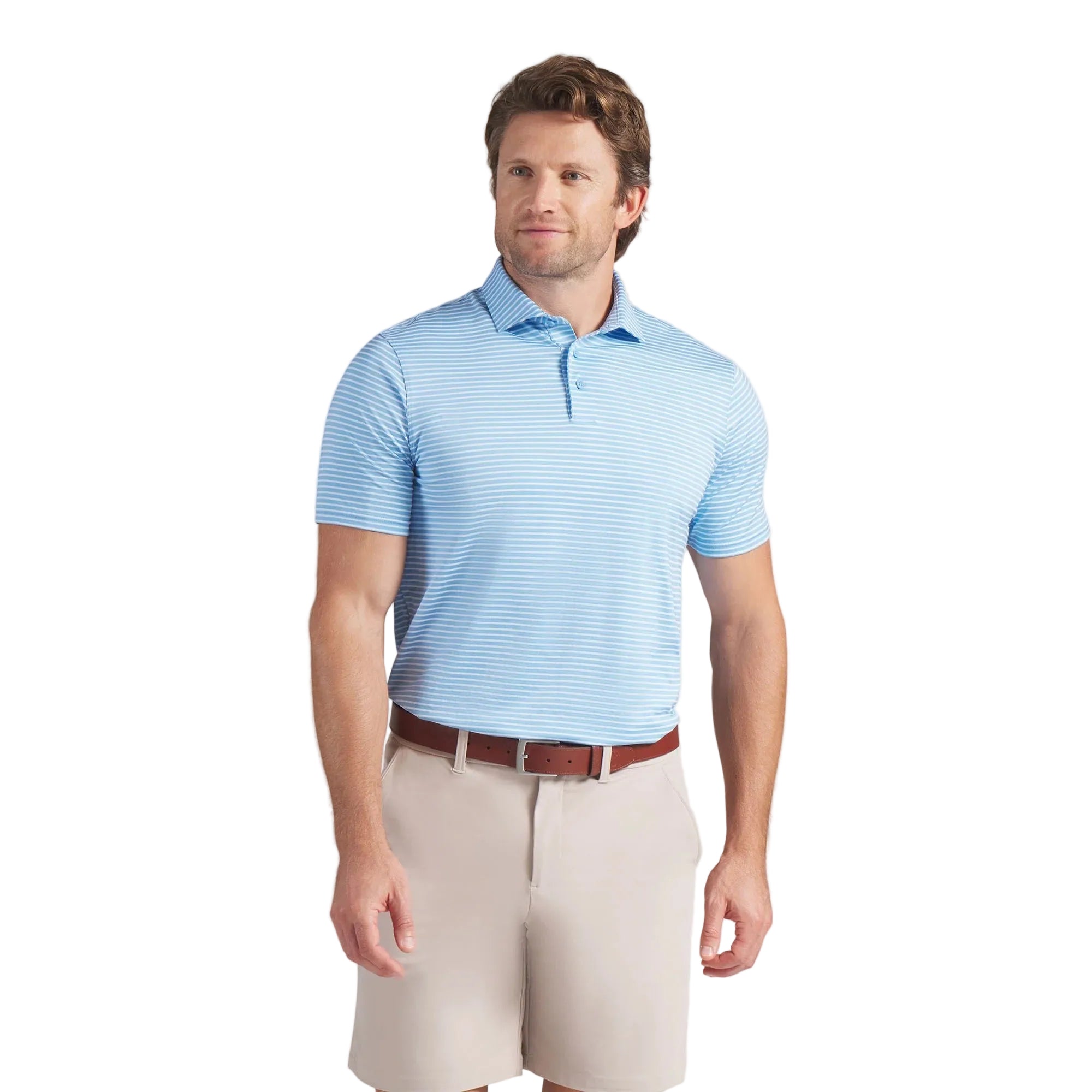 Puma BRRR Stripe Golf Polo - Blue