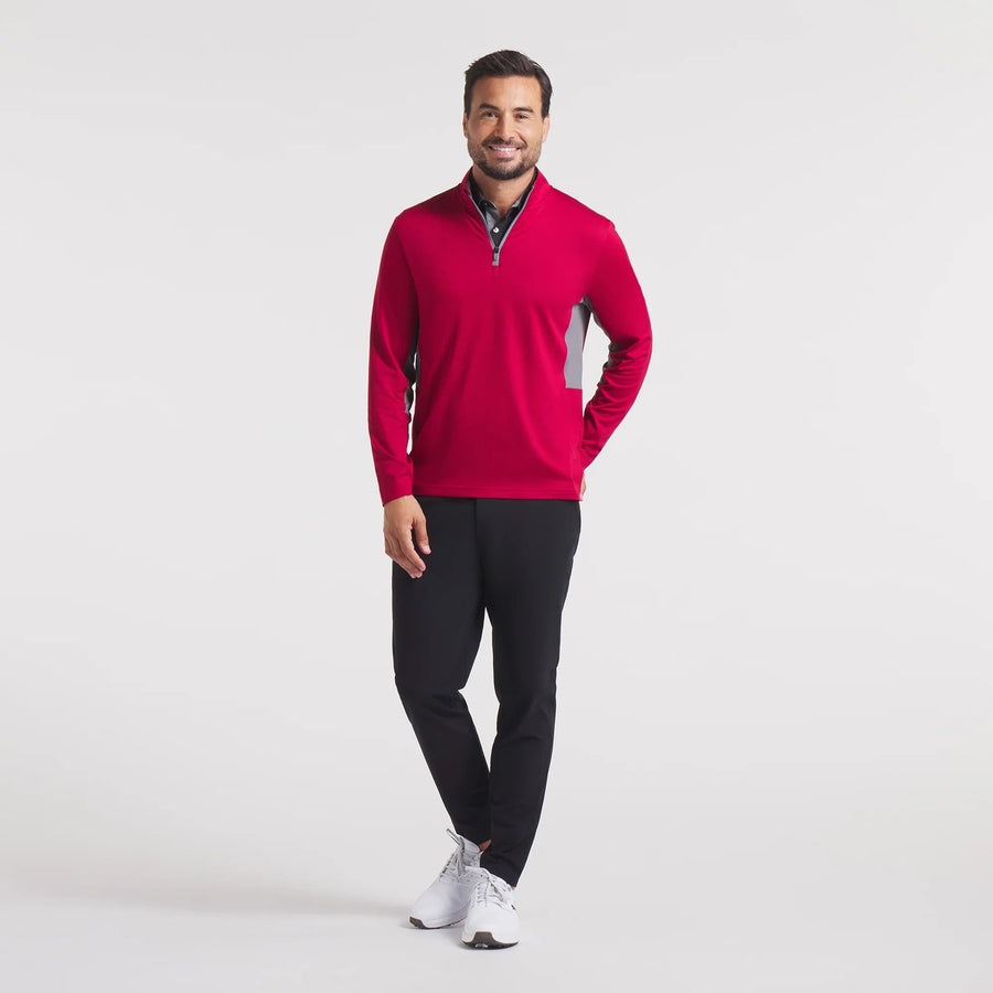 Puma Pure 2.0 1/4 Zip Golf Pullover - Red