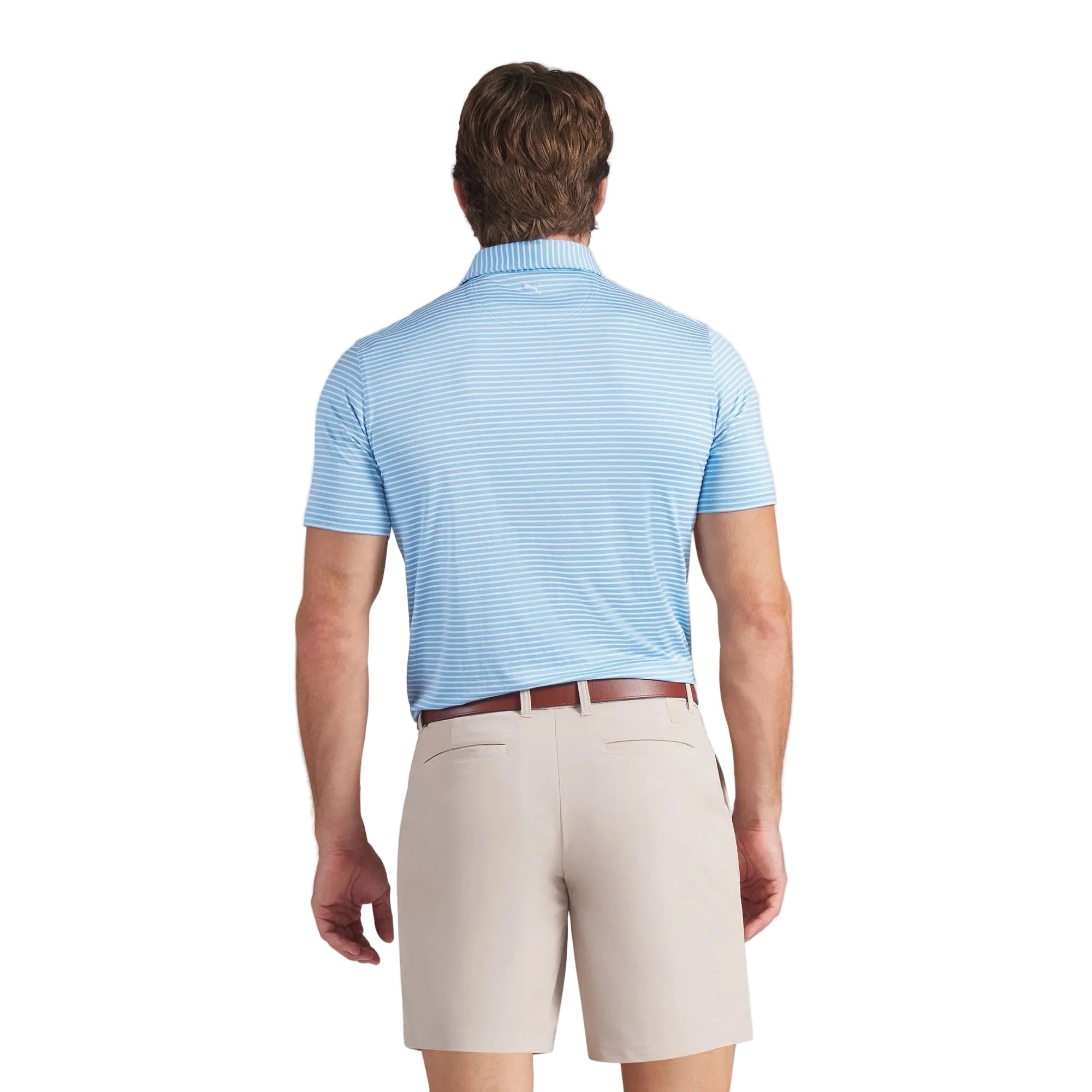 Puma BRRR Stripe Golf Polo - Blue