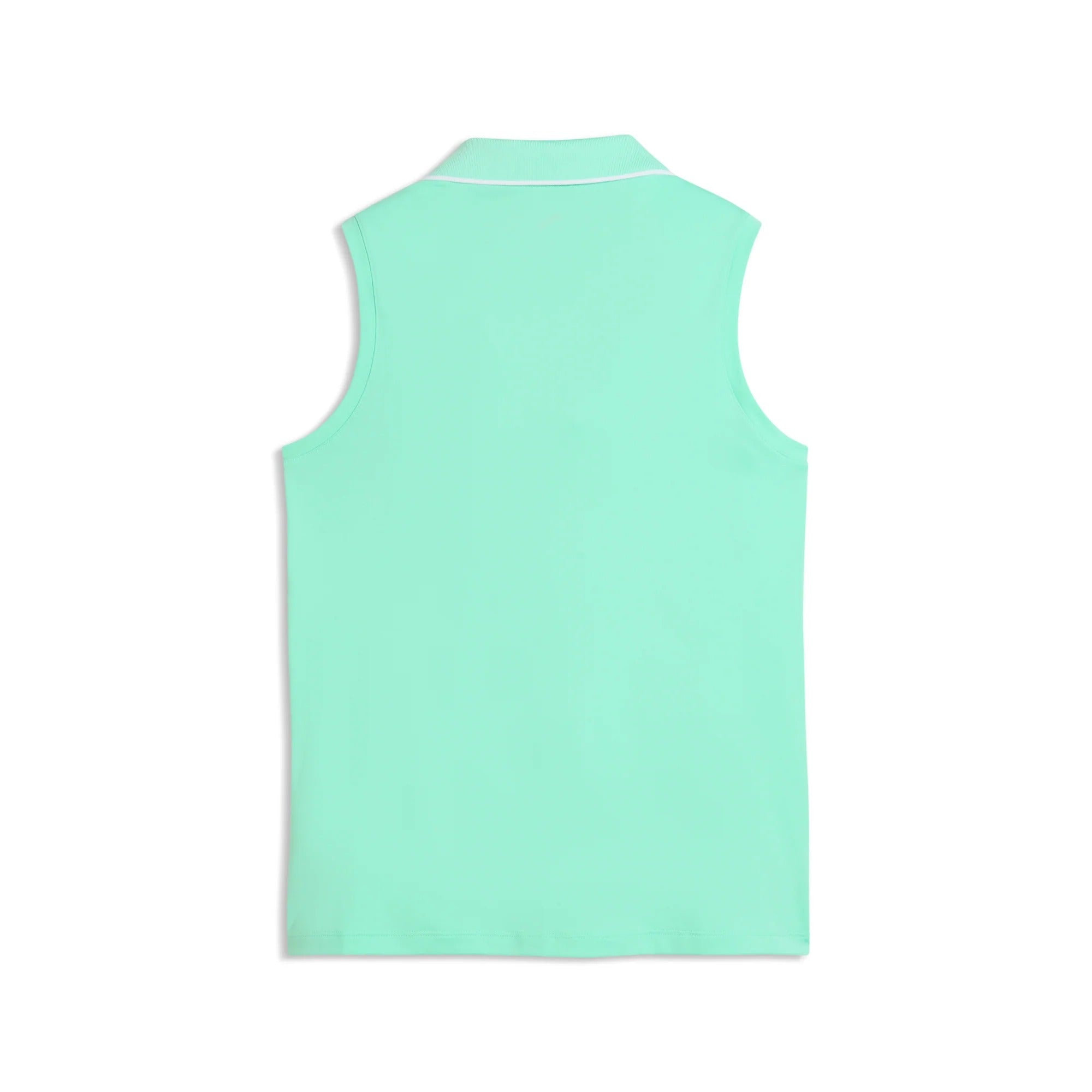 Puma Ladies CLOUDSPUN Essential Sleeveless Golf Polo - Mint