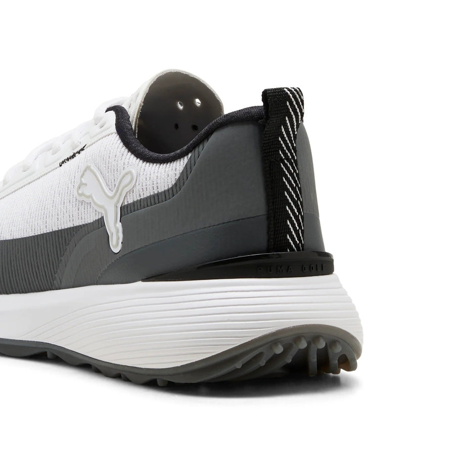 Puma Gruve Sport Spikeless Golf Shoes - White/Ash Gray