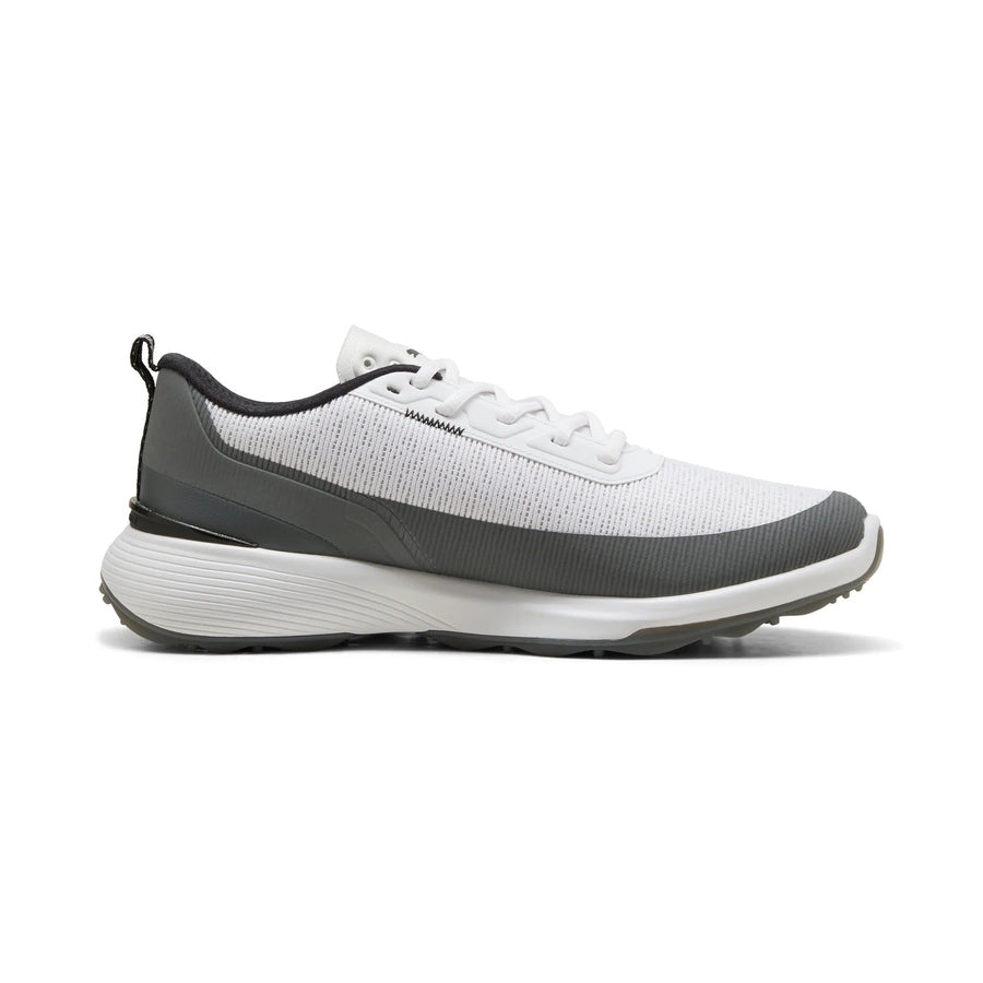 Puma Gruve Sport Spikeless Golf Shoes - White/Ash Gray
