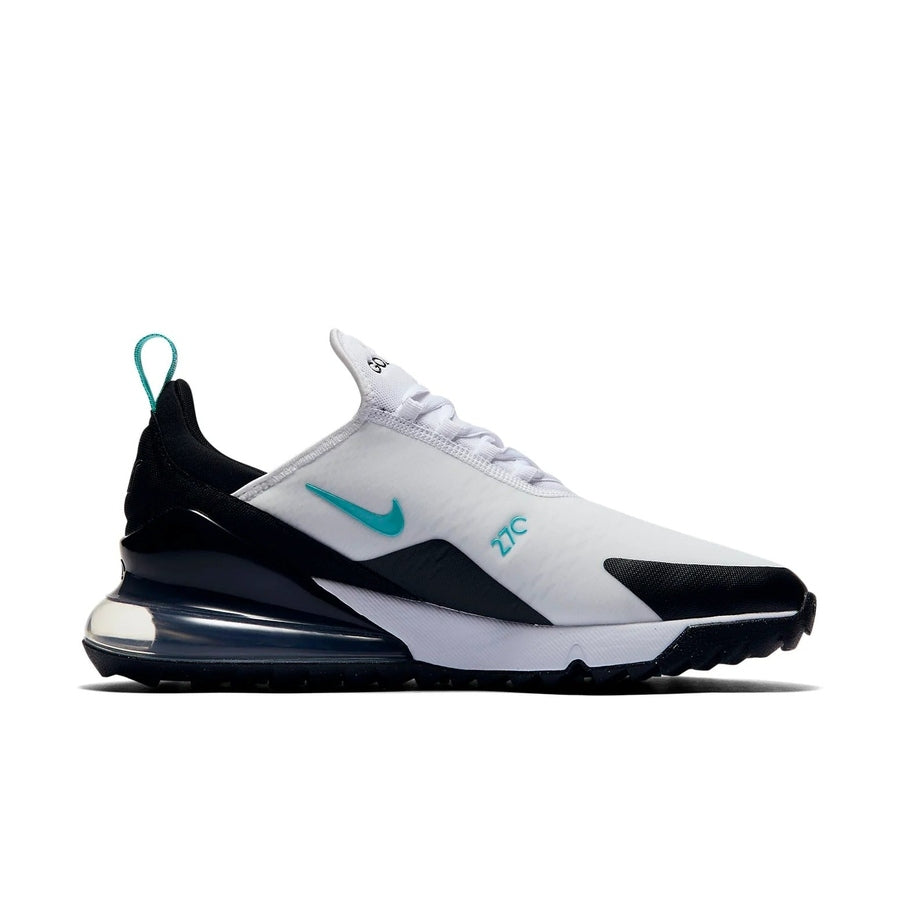 Nike Air Max 270 G Spikeless Golf Shoes - White/Black