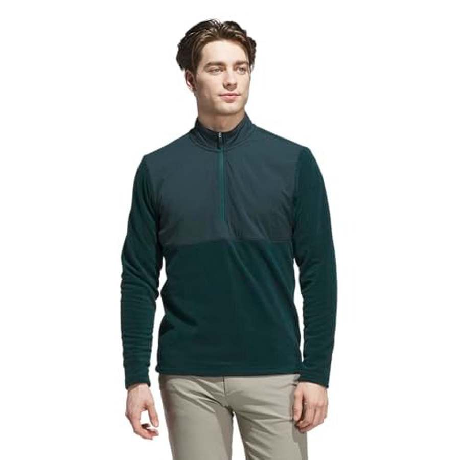 Adidas Ultimate Cozy Quarter-Zip Pullover - Green
