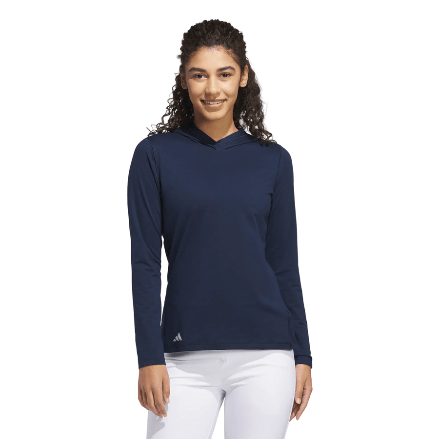 Adidas Ladies Performance Hoodie - Navy