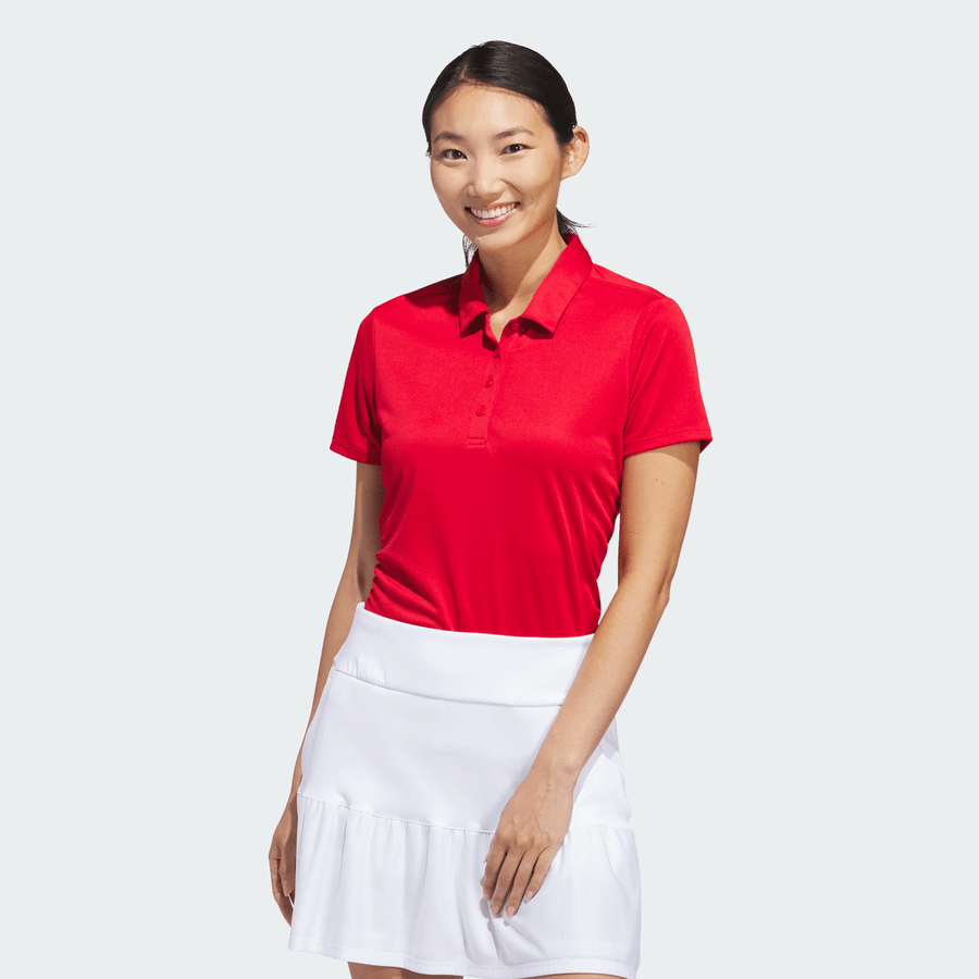 Adidas Polo de golf manches courtes Performance uni pour femme