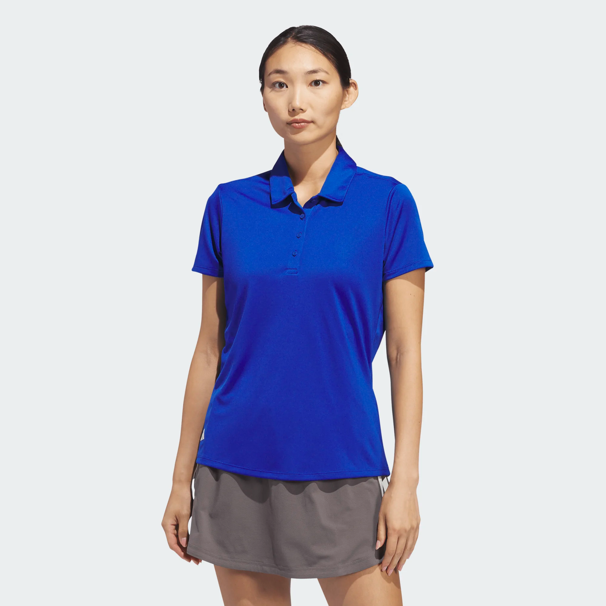 Adidas Ladies Solid Performance Short Sleeve Golf Polo