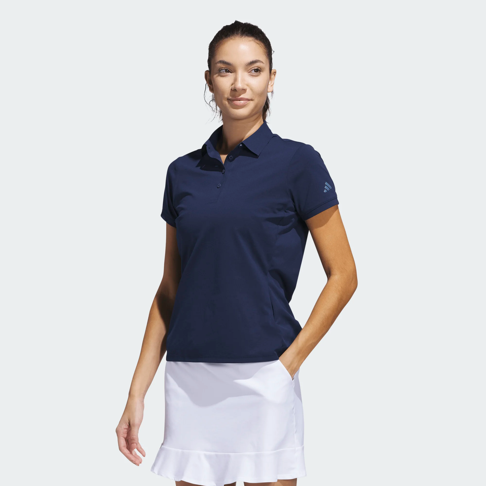 Adidas Ladies Ultimate365 Tour Twistknit Short Sleeve Polo