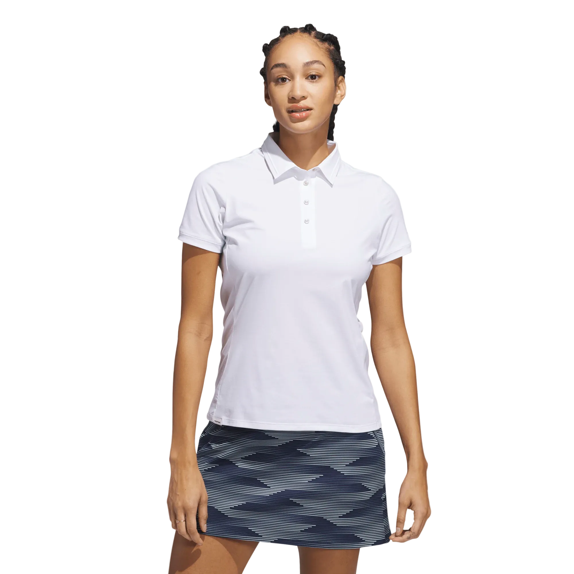 Adidas Ladies Ultimate365 Tour Twistknit Short Sleeve Polo