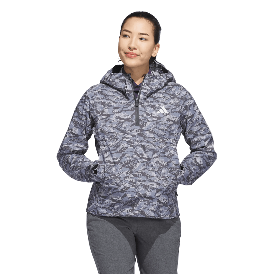 Adidas Ladies Climaproof+ Anorak Golf Jacket - Purple