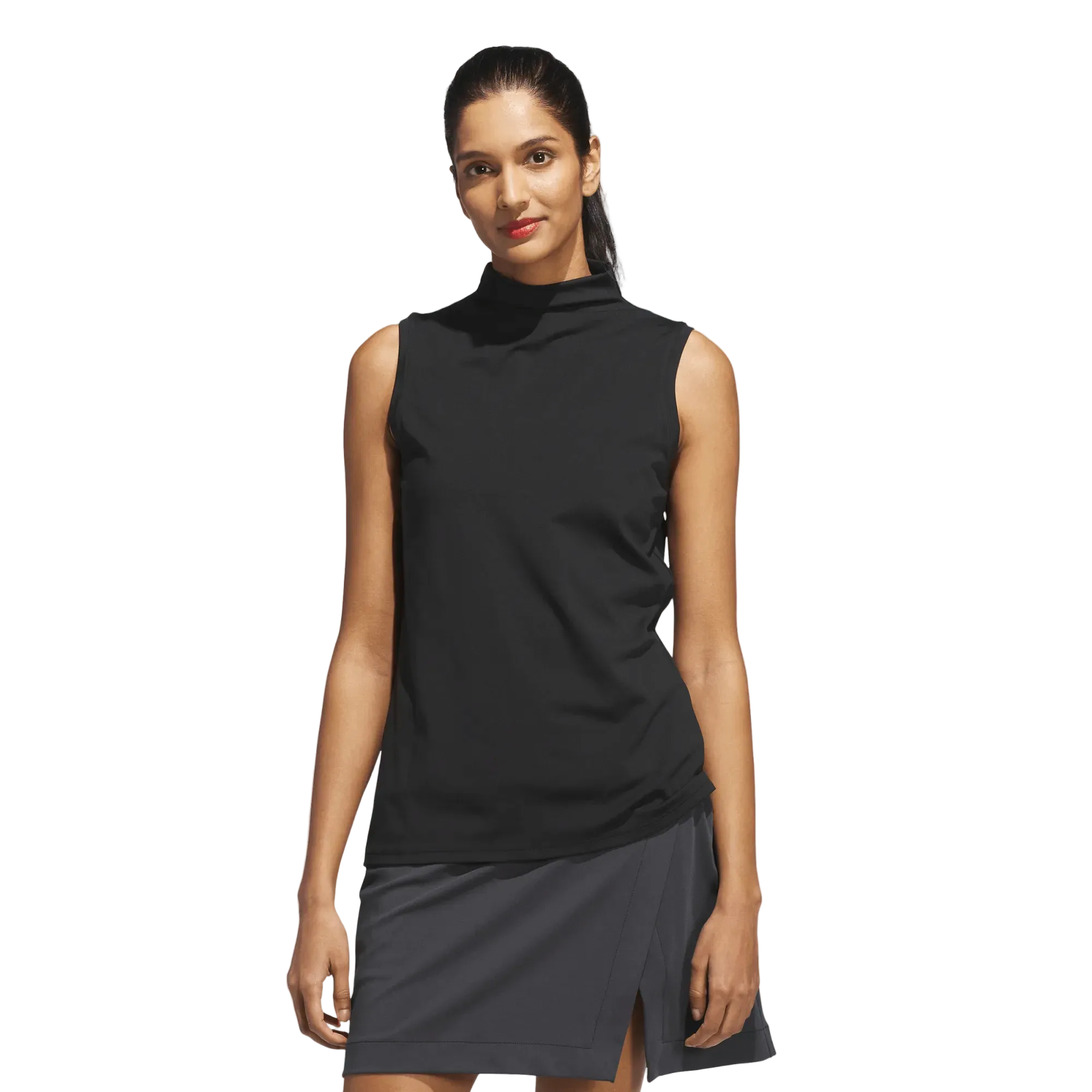 Adidas Ladies Ultimate365 Butterspun Sleeveless Mock Neck Top