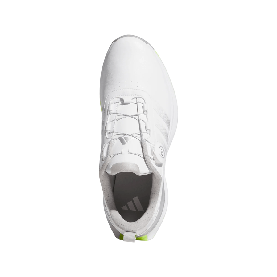 Adidas R2G BOA Golf Shoes - White/Lime