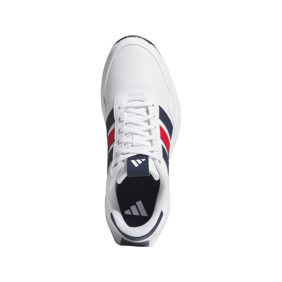 Adidas S2G 26 Leather Spikeless Golf Shoes - White/Navy