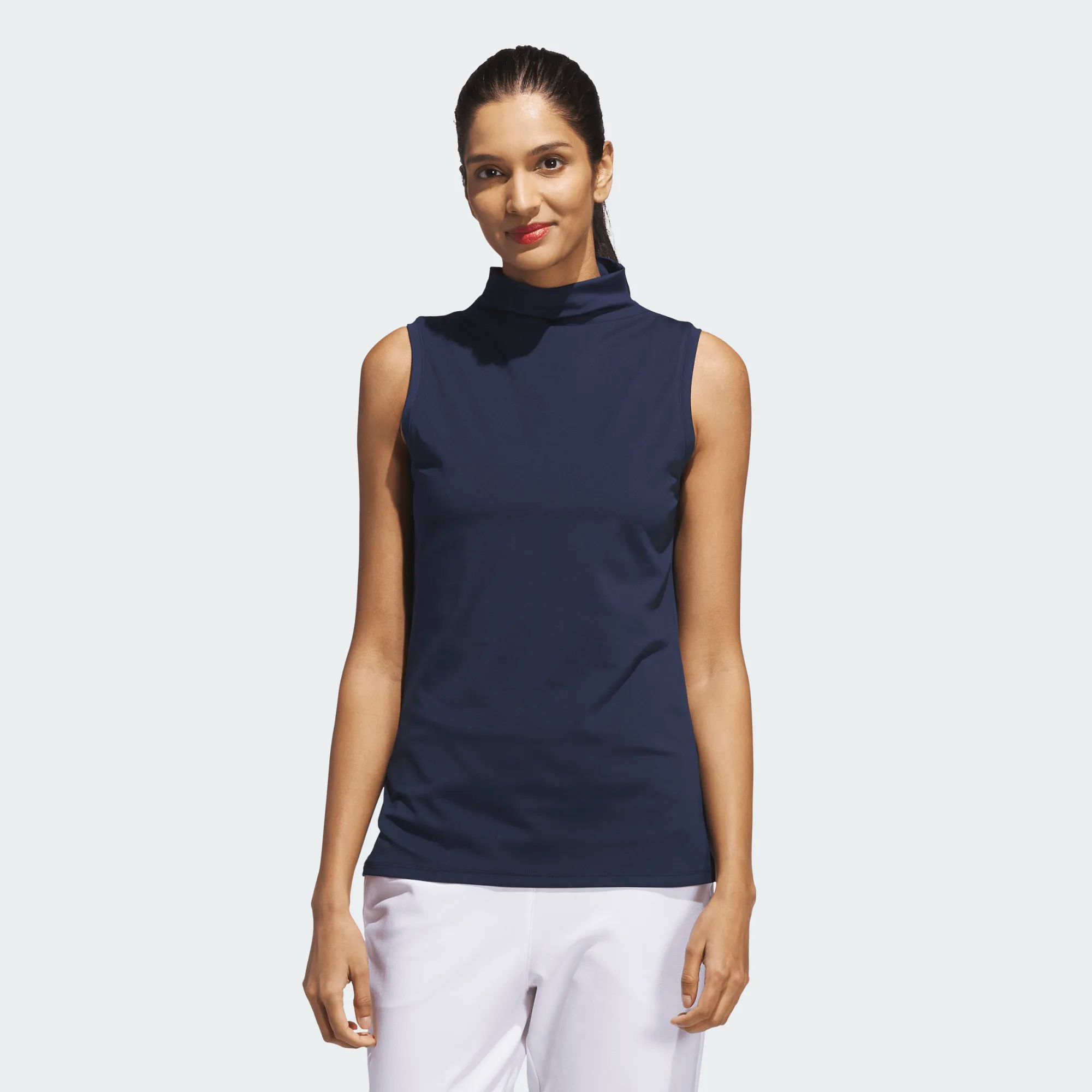Adidas Ladies Ultimate365 Butterspun Sleeveless Mock Neck Top