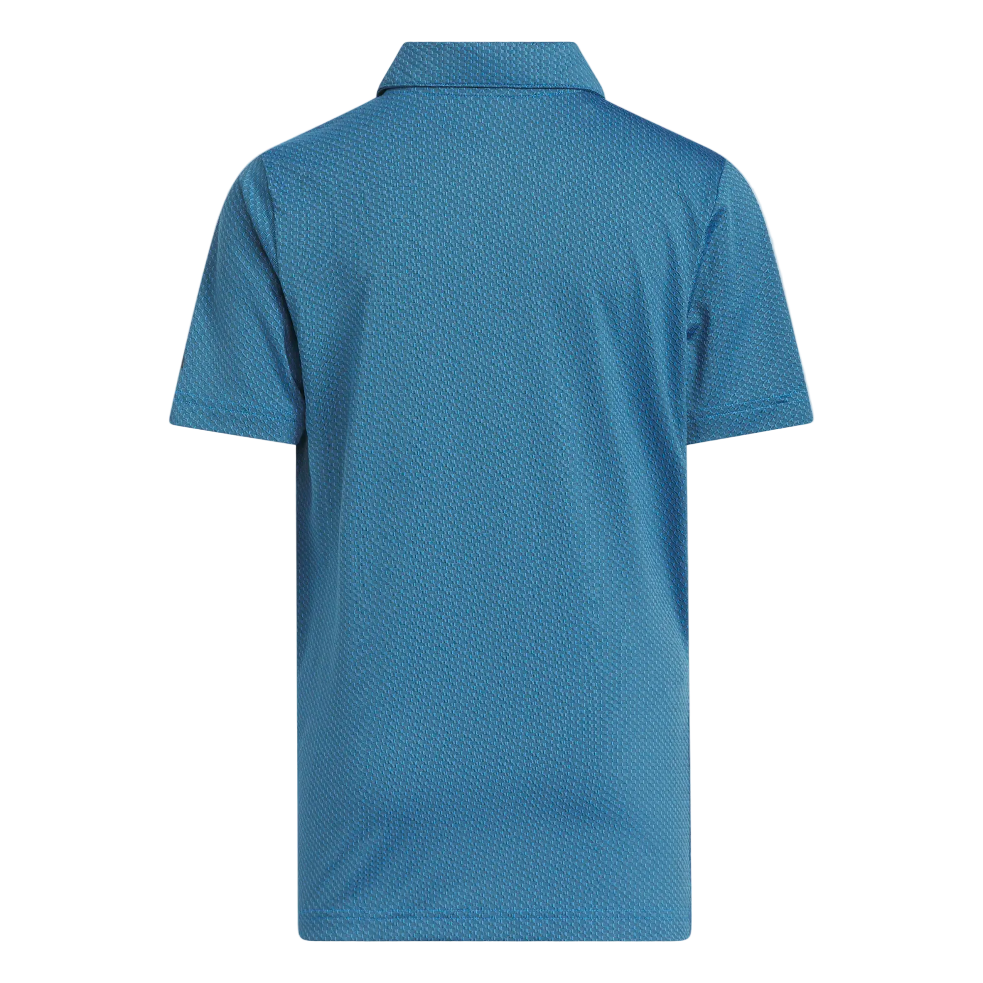 Adidas Boys' Textured Short Sleeve Polo Shirt - Blue
