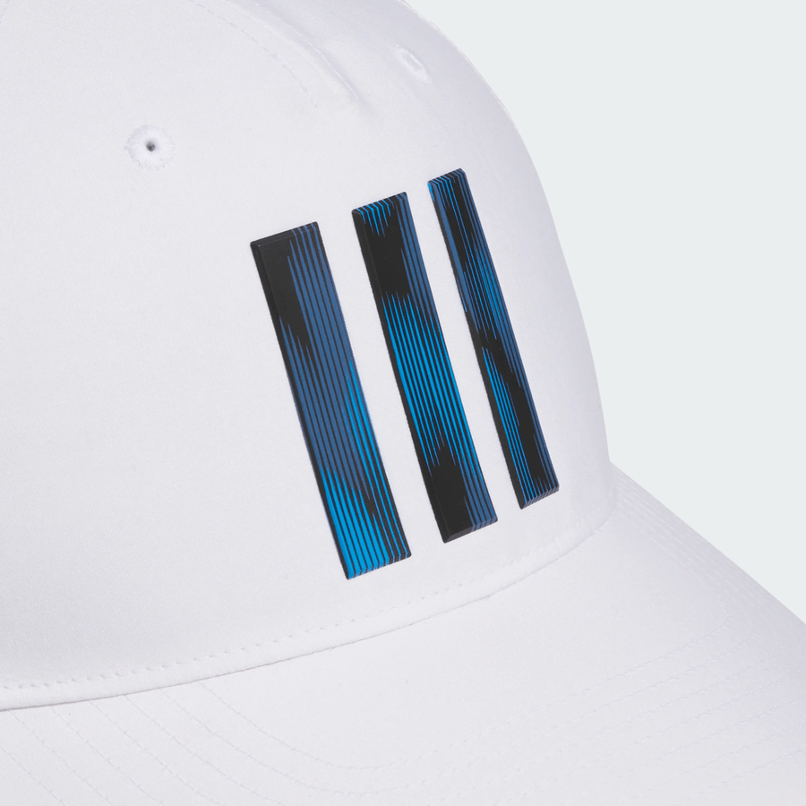 Adidas Casquette imprimée Tour 3 bandes - Blanc