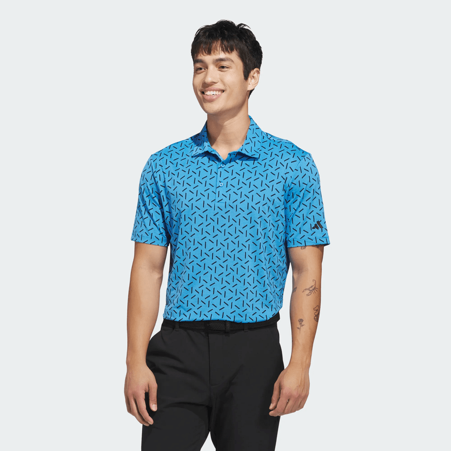 Adidas Ultimate365 Mesh Print Climacool Polo Shirt