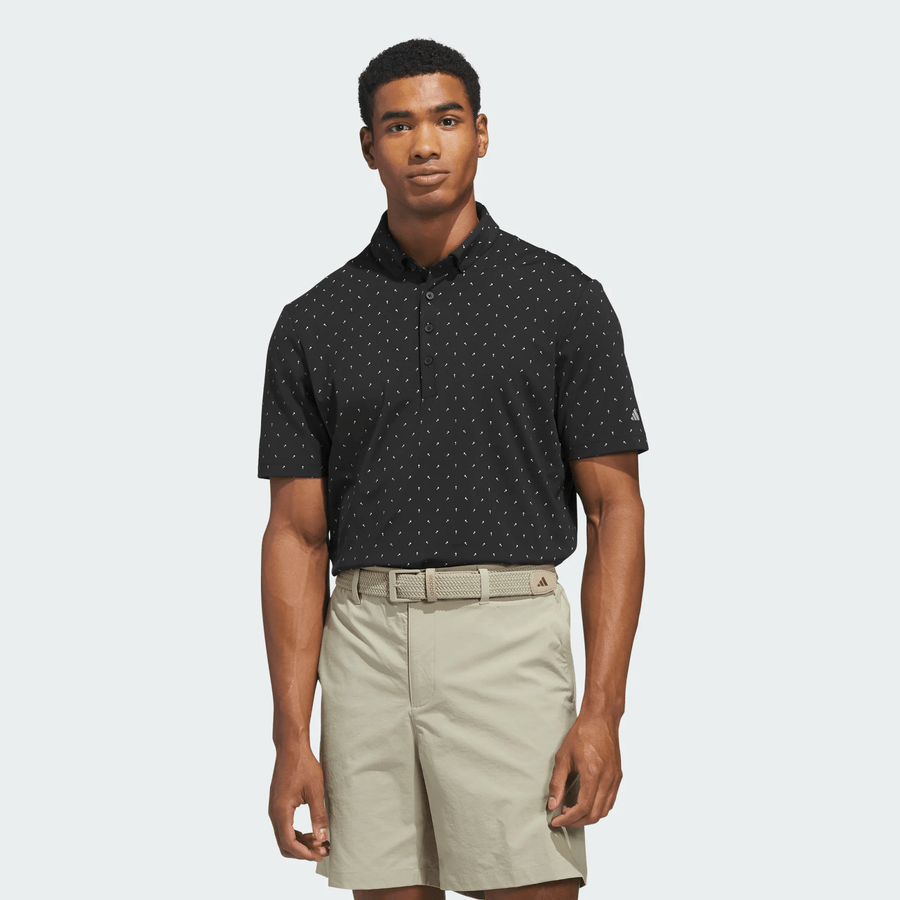 Adidas Ultimate365+ Micro Print Polo Shirt
