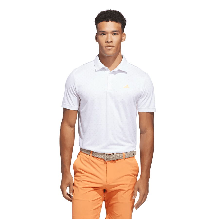 Adidas Performance Textured Print Polo Shirt
