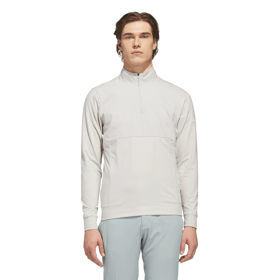 Adidas Ultimate365 Tour Quarter-Zip Pullover - Beige