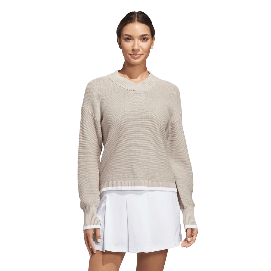 Pull en maille Adidas Ultimate365 pour femme - Beige