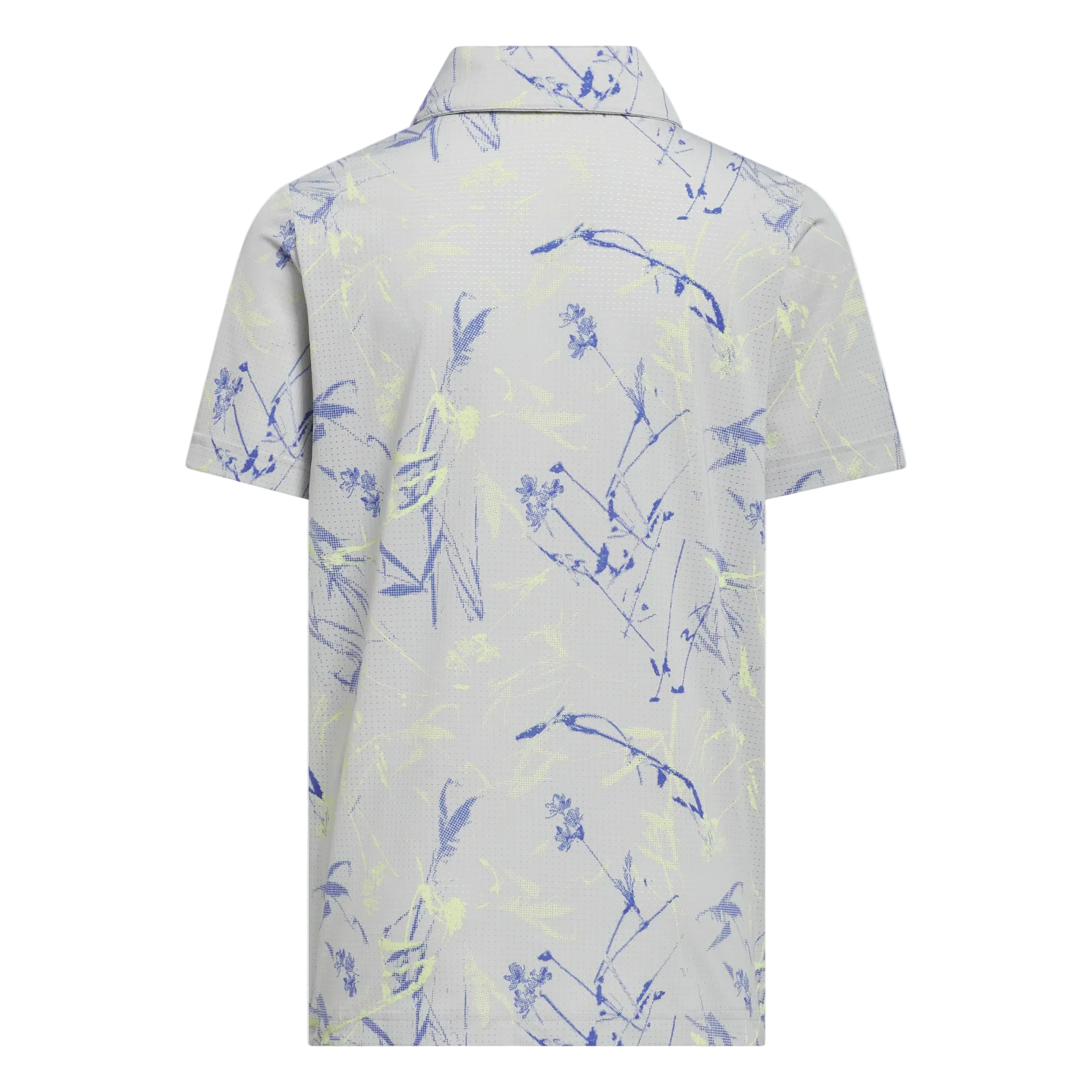 Polo de golf Climacool Adidas pour garçon - bleu marine/vert