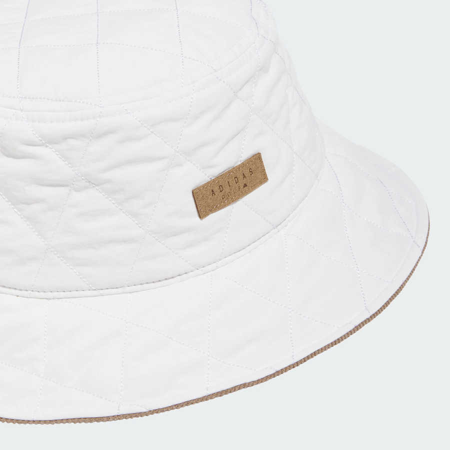 Adidas Ladies Quilted Bucket Hat - White