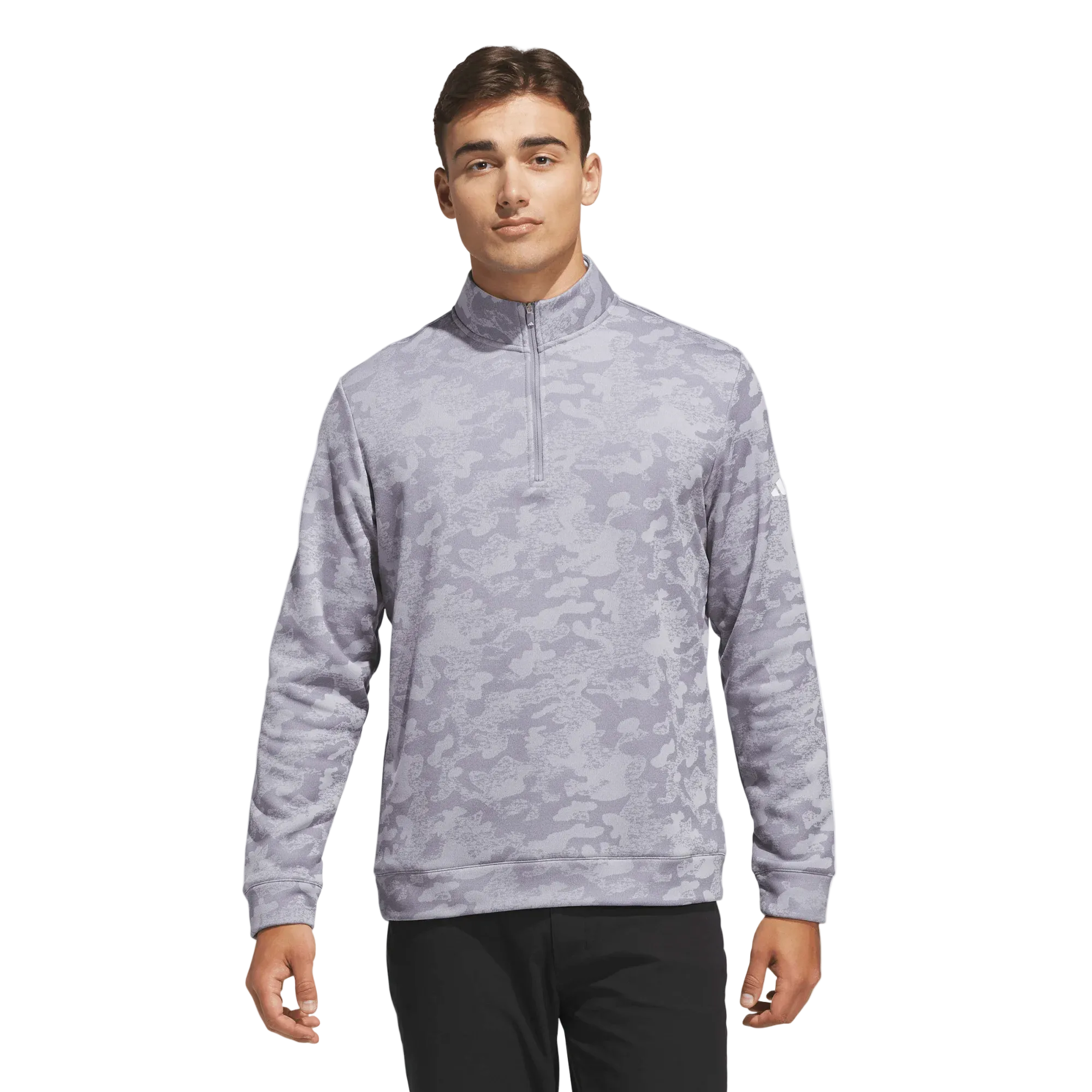 Adidas Ultimate365 Durable Water Repellant Quarter-Zip Sweatshirt - Grey