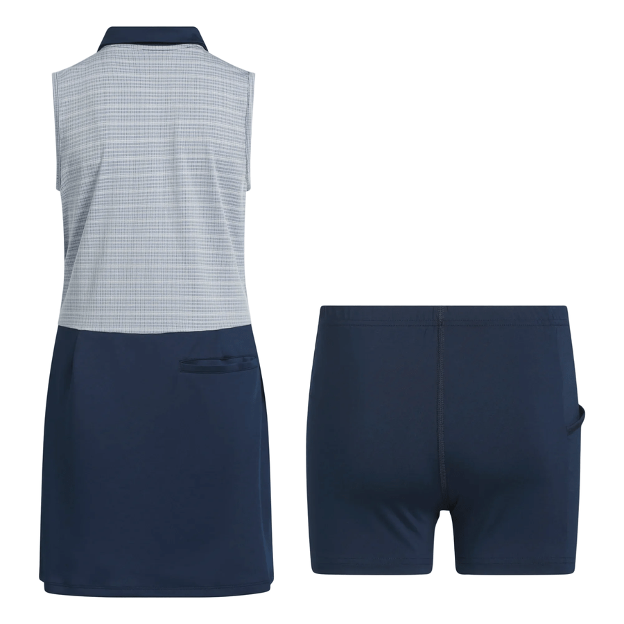 Adidas Girls Sleeveless Golf Dress - Navy