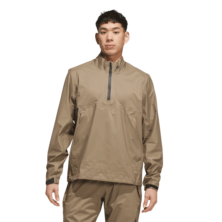 Adidas Ultimate365 Tour CLIMAPROOF+ Half-Zip Jacket - Khaki