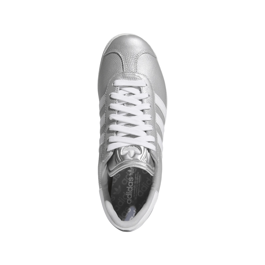 Adidas Ladies Gazelle Spikeless Golf Shoes - Silver/White