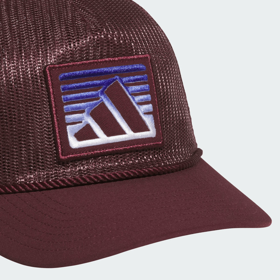 Adidas Mesh 5 Panel Rope Hat - Maroon