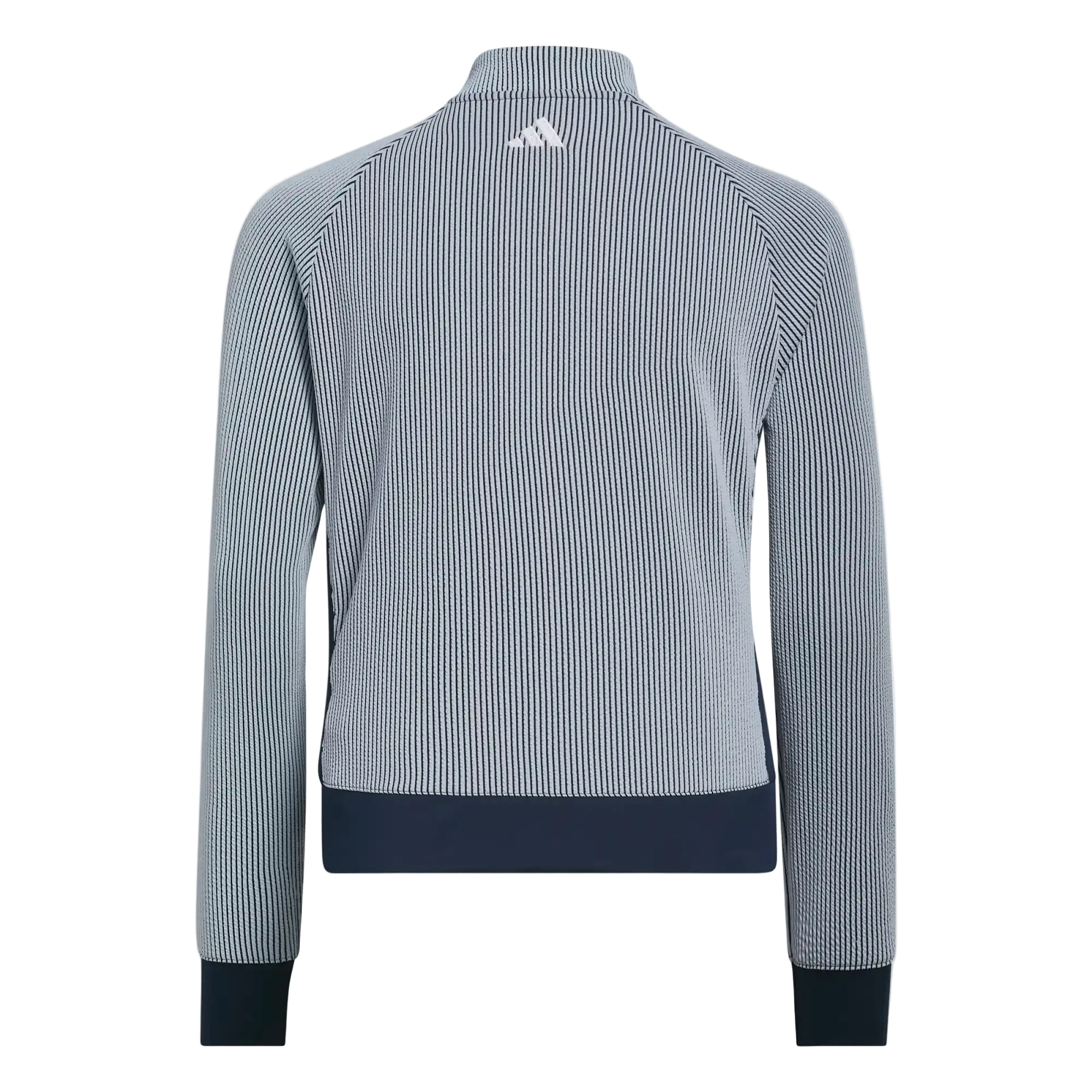 Adidas Girls Textured Quarter Zip Top - Navy
