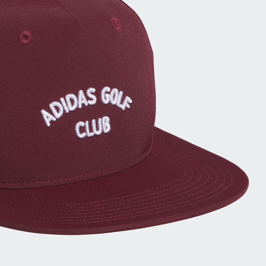 Adidas 5 Panel Crinkled Nylon Hat - Maroon