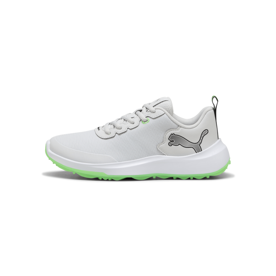 #Check Puma Juniors Gruve Sport Junior Spikeless Golf Shoes - Feather Gray/Puma White/Fluro