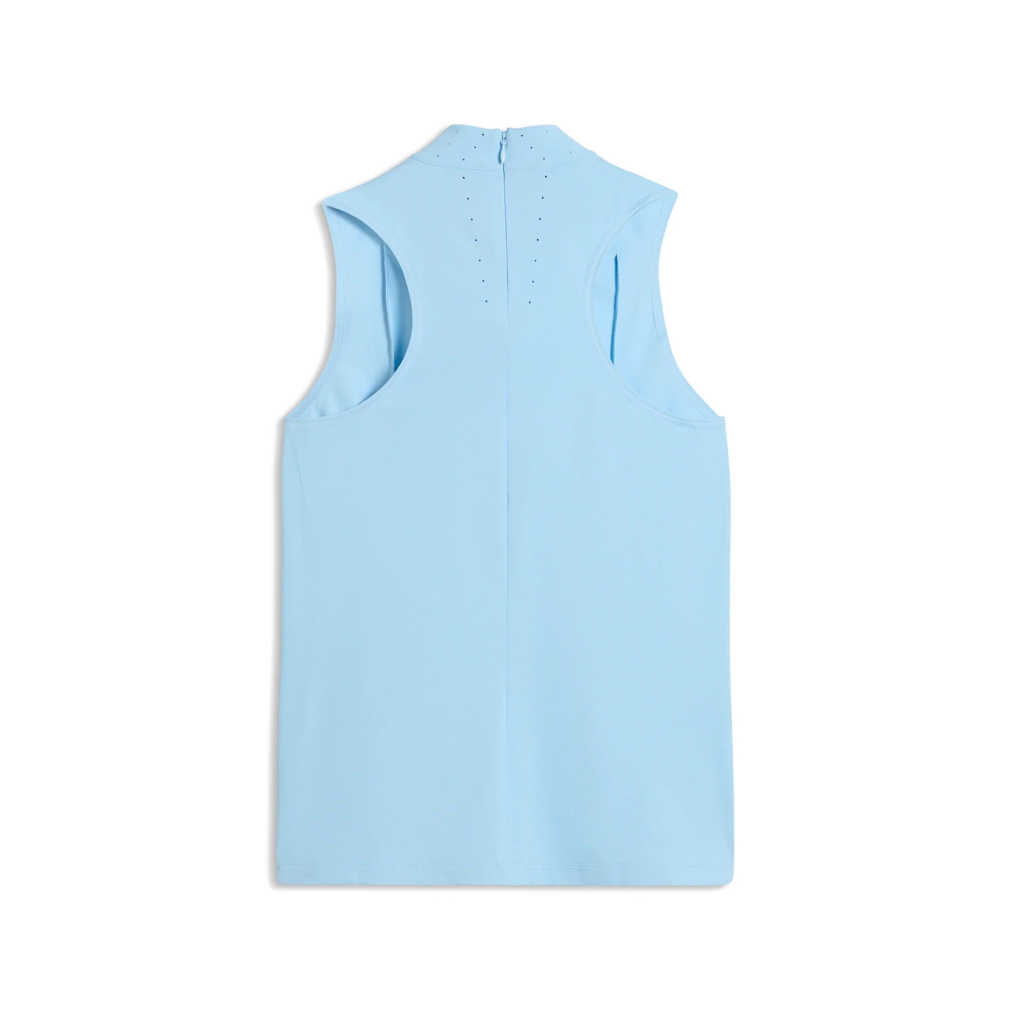 Puma Ladies Nylon Sport Sleeveless Mockneck Golf Polo - Blue