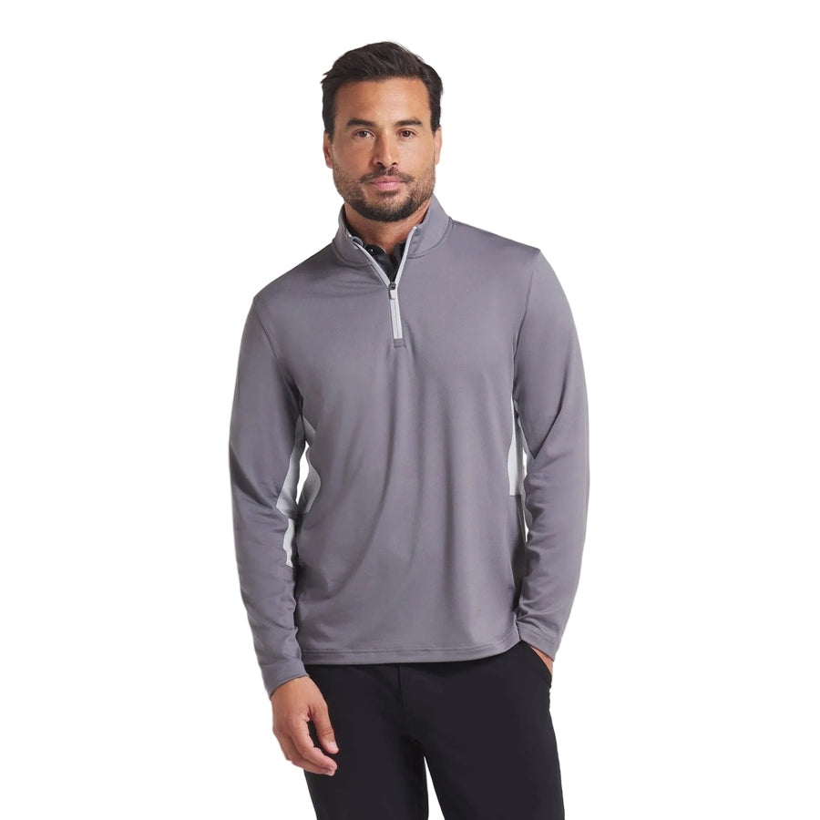Puma Pure 2.0 1/4 Zip Golf Pullover - Gray