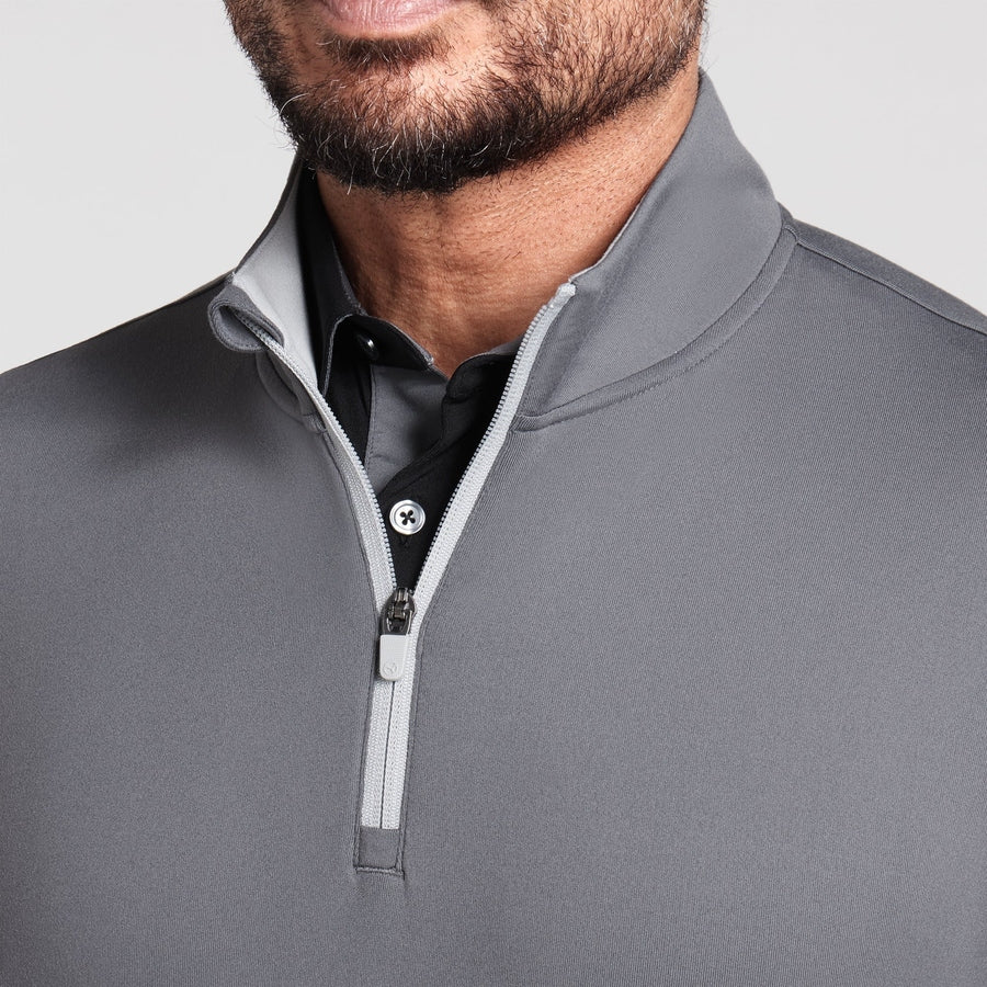 Puma Pure 2.0 1/4 Zip Golf Pullover - Gray