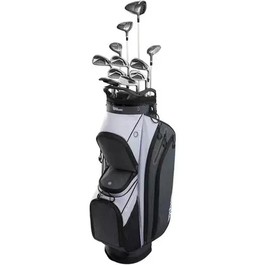 Ensemble complet Wilson PlayerFit Graphite pour femme avec sac chariot