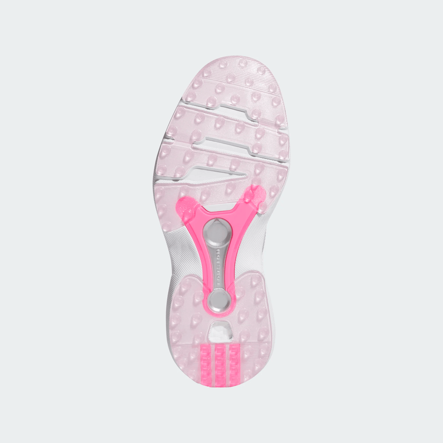 Adidas Ladies MC70 Spikeless Golf Shoes - White/Pink