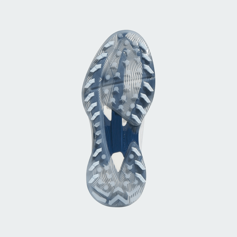 Adidas Ladies Adizero ZG Spikeless Golf Shoes - White/Blue