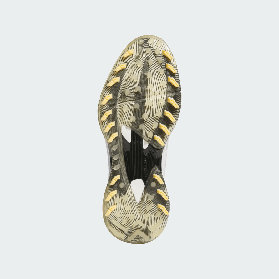 Adidas Adizero ZG Spikeless Golf Shoes - White/Yellow