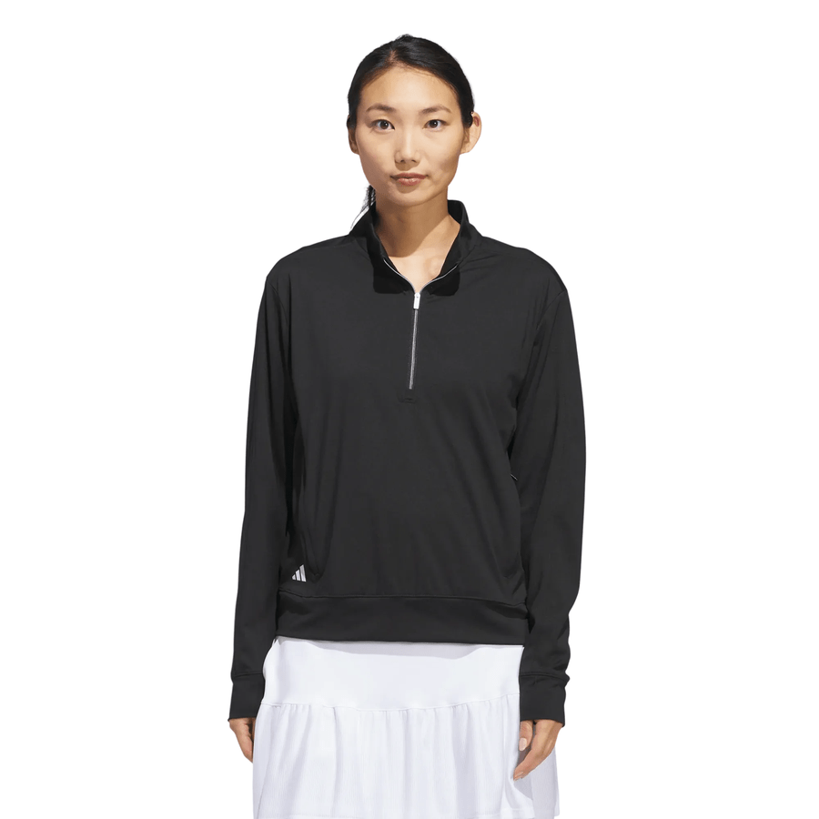 Adidas Ladies Ultimate365 Quarter-Zip Jacket - Black
