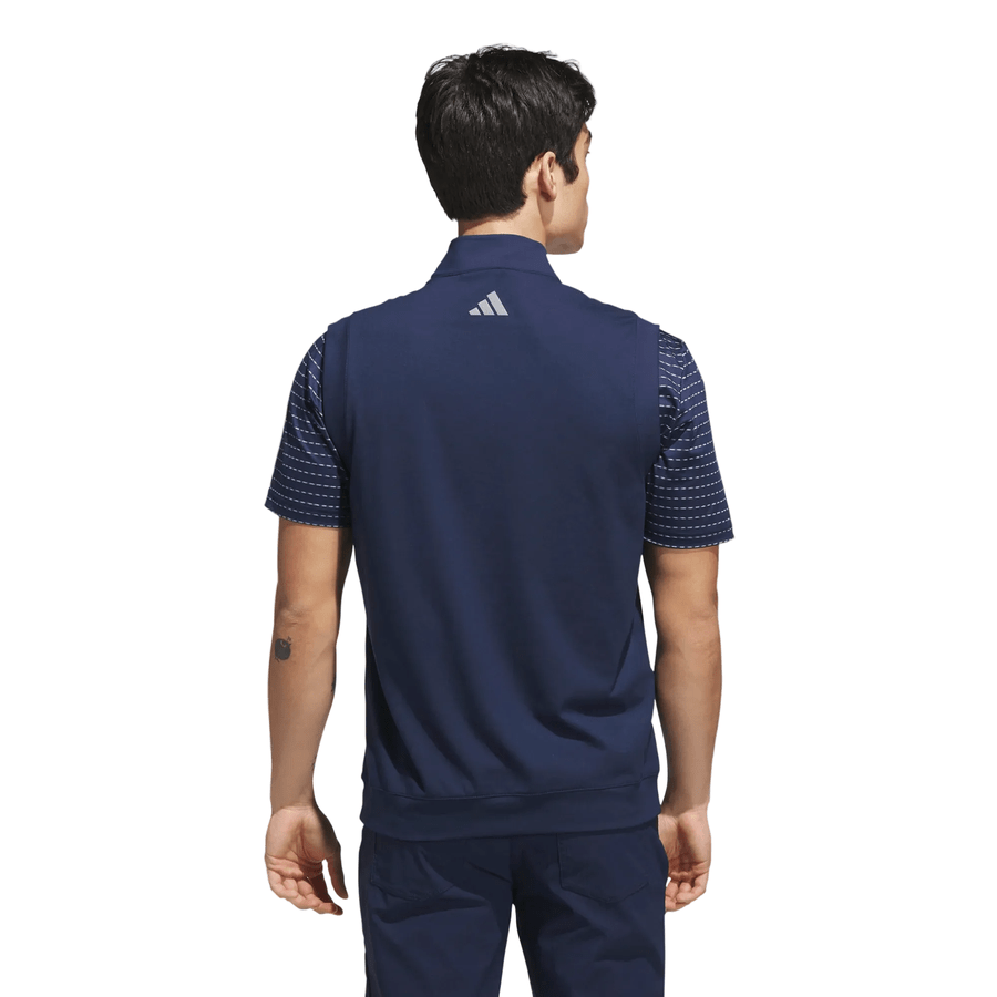 Adidas Ultimate365 Classic Quarter-Zip Golf Vest - Navy